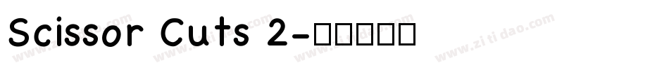 Scissor Cuts 2字体转换